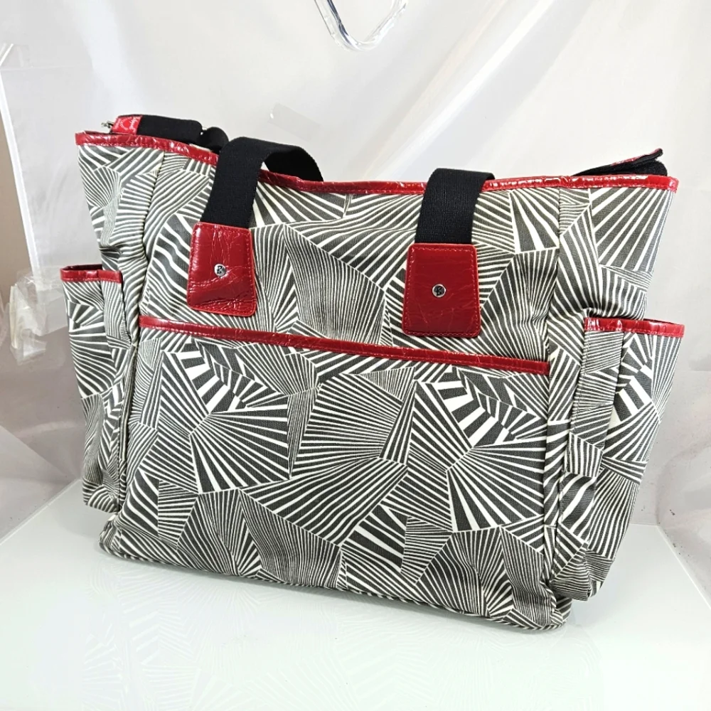 New BABYMEL STORKSAK TOTE DIAPER BAG STROLLERSTRAP TRAVEL CROSSBODY SAT
